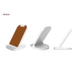 BASEL - @memorii Recycled 10W Wireless Charger Phone Stand - White - Image 5