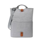 LORETTO - SANTHOME 2-in-1 Messenger & Tote Bag - Light Grey - Image 3