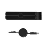 BRELA - @memorii Set of Recycled Laptop Stand and retractable cable - Black - Image 4