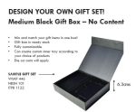 Gift Set Packaging with Magnet Closing (Medium) - Black - Image 3