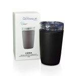 CERRA - Hans Larsen Premium Glass Tumbler with Recycled Protective Sleeve - Black - Image 5