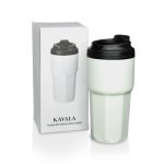 KAVALA - Giftology Steel/PP Double Wall Travel Mug 500ml - White - Image 3