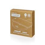 ANZIO - Recycled Leather 15W Wireless Charger - White/Tan - Image 6