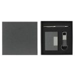 SILVAN - Giftology Gift Set (Card Holder, Key Chain and Pen) - Black - Image 2