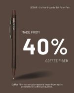 DEBAR - Coffee Grounds Ball Point Pen - Natural - Image 3