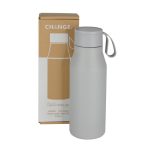 R-NEBRA - CHANGE Collection Recycled Stainless Steel Vacuum Bottle with Loop - Grey - Image 5