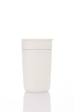 SAVONA - Hans Larsen Premium Ceramic Tumbler With Recycled Protective Sleeve - White - Image 4