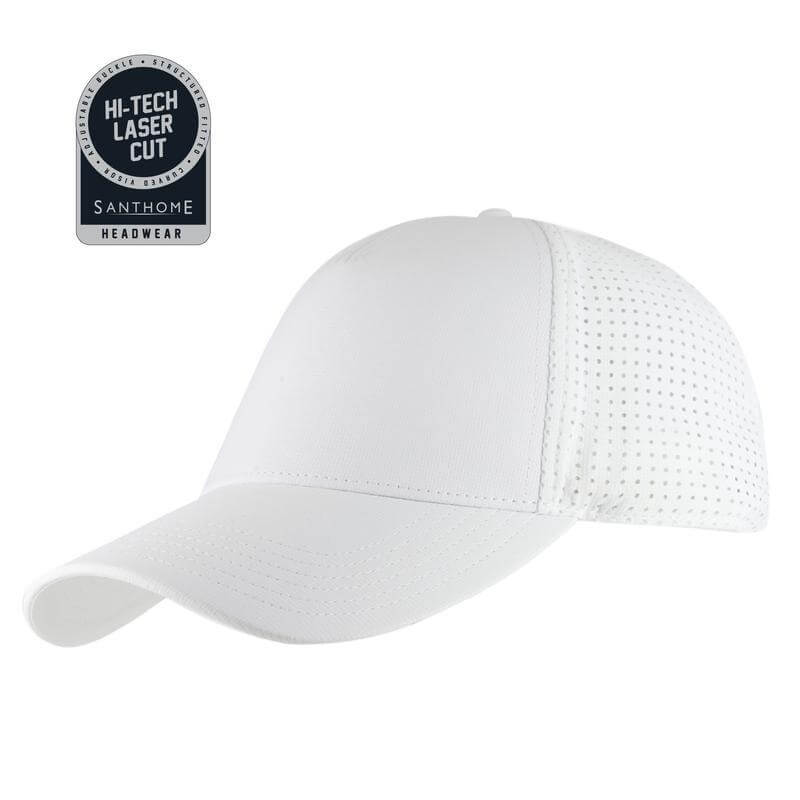 ACE - Santhome 5 Panel DryNCool® Sports Cap - White ACE - Santhome 5 Panel DryNCool® Sports Cap - White - Image 1