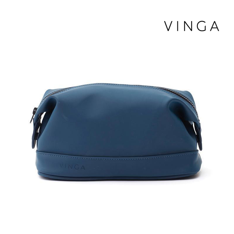 VINGA Baltimore Wash Bag - Navy VINGA Baltimore Wash Bag - Navy - Image 1