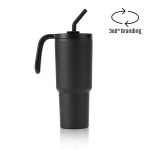 FORZA 360 - Hans Larsen Recycled Stainless Steel/PP Tumbler with 360 Branding - Black