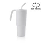 FORZA 360 - Hans Larsen Recycled Stainless Steel/PP Tumbler with 360 Branding - White