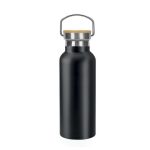 ALMERIA - Giftology Double Wall Stainless Steel Bottle 500ml - Black