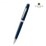 Coventry Blue Lacquer with Polished Chrome Appointments Ballpoint Pen (Blue Ink)