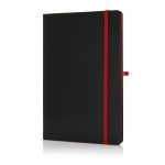 SUKH - SANTHOME A5 Hardcover Ruled Notebook Black-Red