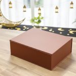 Premium PU Leather Gahwa Cup Set with 80ml Stainless Steel Arabic Coffee Cups, Portable Rechargeable Electric Bakhoor Burner, Dry Fruit Selection, Prayer Mat & Tasbih