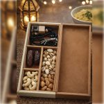 Premium PU Leather Car Diffuser Bottle with Bamboo Lid Scented, Tasbih & Dry Fruit Selection