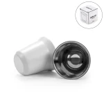 Gahwa Cups, Stainless Steel Arabic Coffee Cups, 80ml in White Carton Box - Image 3