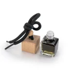 Hanging Car Diffuser Bottle with Bamboo Lid – Black Ice Fragrance - Image 4